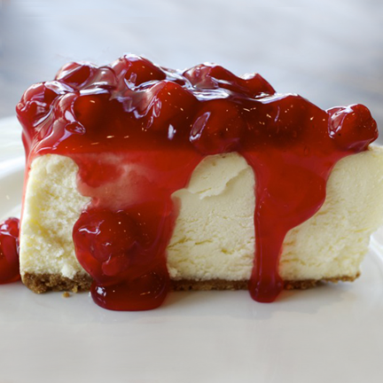 Cheesecake with Cherry Topping